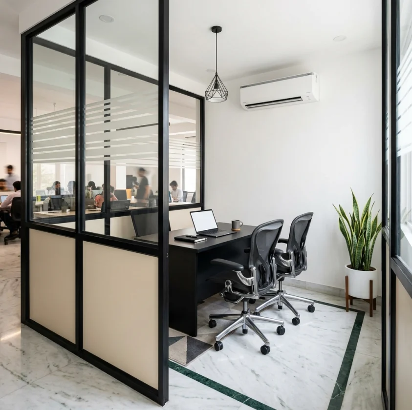 Furnished private office cabin at Office Square Jaipur
